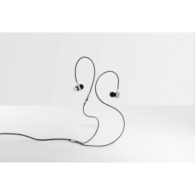 VIBRATION. Metal and ABS earphones with microphone